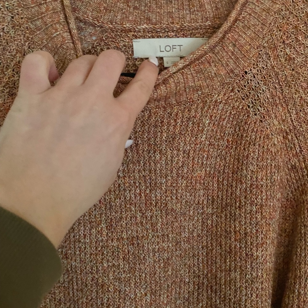Small Burnt Orange Loft Sweater
